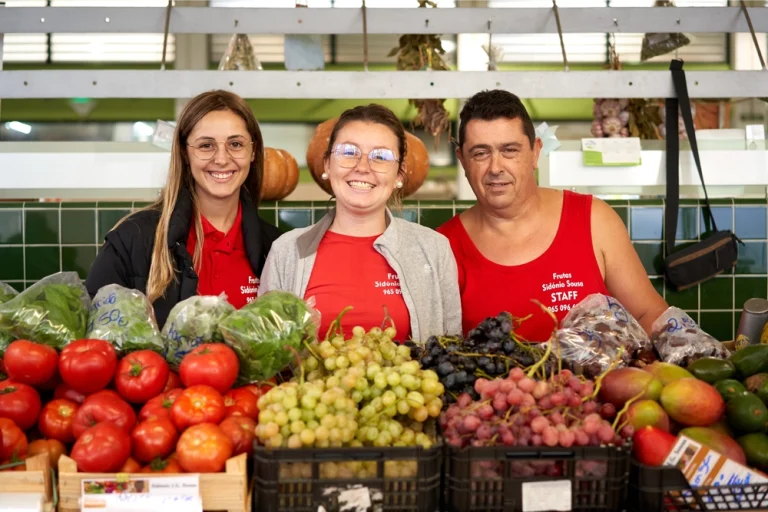 Vendedores do mercado de São Brás de Alportel