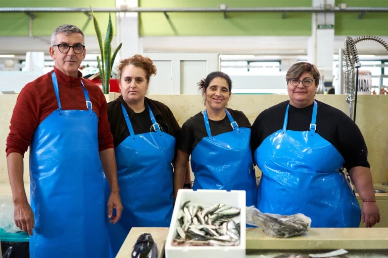Vendedores do mercado de São Brás de Alportel